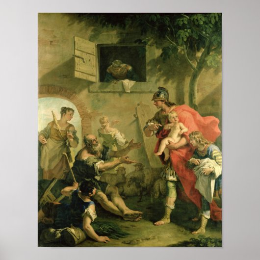 De Baby Cyrus met de Shepherd Poster (Voorkant)