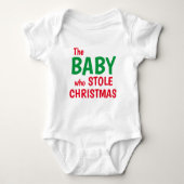 De Baby die kerstcadeautjes voor de Baby heeft ges Romper (Voorkant)