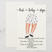 De baby eerste Stappen citeert Stationery Briefpapier (Voorkant / Achterkant)