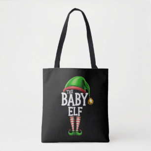 De Baby Elf Groep Overeenkomende Familie Kerstmis Tote Bag