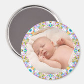 De Baby Foto van de Grootouder van het Lijst van d Magneet (Voorkant / Achterkant)