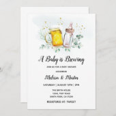 De Baby is de Kaarten van de Uitnodiging van het B (Voorkant / Achterkant)