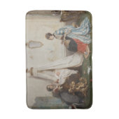 De Baby is Slapen (door Gerolamo Induno) Badmat (Voorkant Verticaal)