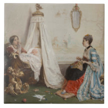 De Baby is Slapen (door Gerolamo Induno)