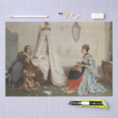 De Baby is Slapen (door Gerolamo Induno) Tissuepapier (Craft)