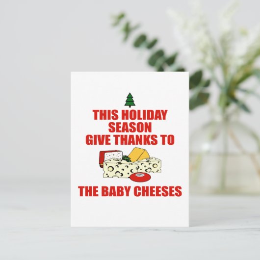 De Baby kazen Briefkaart (Staand voorkant)