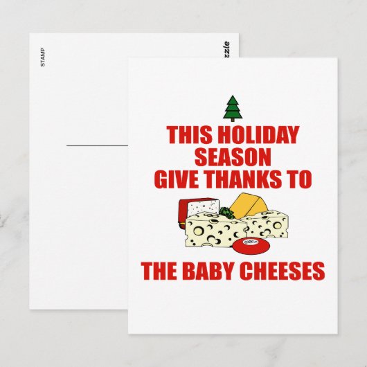 De Baby kazen Briefkaart (Voorkant / Achterkant)