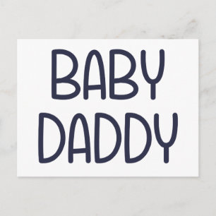 De Baby Mama Baby Dad (d.w.z. vader) Briefkaart