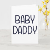 De Baby Mama Baby Dad (d.w.z. vader) Kaart (Gele Bloem)