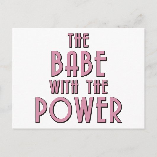 De baby met de kracht briefkaart (Voorkant)