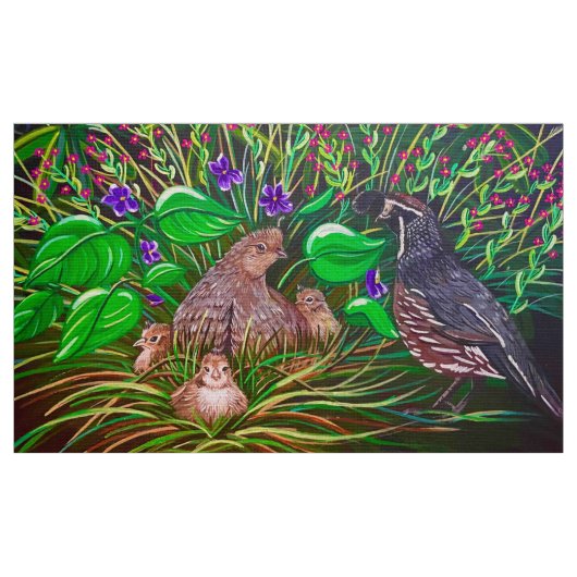 De Baby Quail Fabric Stof (Fat Quarter)