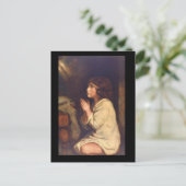 De Baby Samuel in Prayer_Portreits Briefkaart (Staand voorkant)