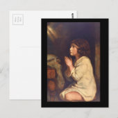 De Baby Samuel in Prayer_Portreits Briefkaart (Voorkant / Achterkant)