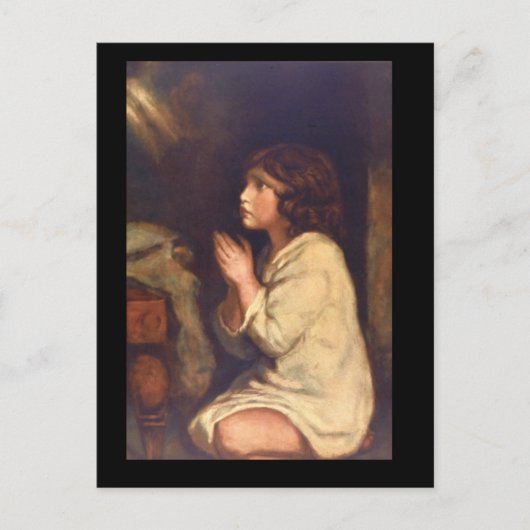 De Baby Samuel in Prayer_Portreits Briefkaart (Voorkant)