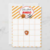 De Baby shower van de sport de Blanco Gift Baby Bi Kaart (Voorkant)