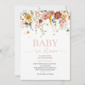 De Baby van de Bloemen van de waterverf in bloei B Kaart (Voorkant)