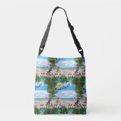 De Baby van de Kerst van de zomer op het herhaalde Crossbody Tas (Achterkant)