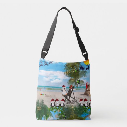De Baby van de Kerst van de zomer op het herhaalde Crossbody Tas (Voorkant)