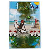 De Baby van de Kerst van de zomer op het herhaalde Medium Cadeauzakje (Voorkant)