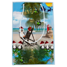 De Baby van de Kerst van de zomer op het herhaalde Medium Cadeauzakje