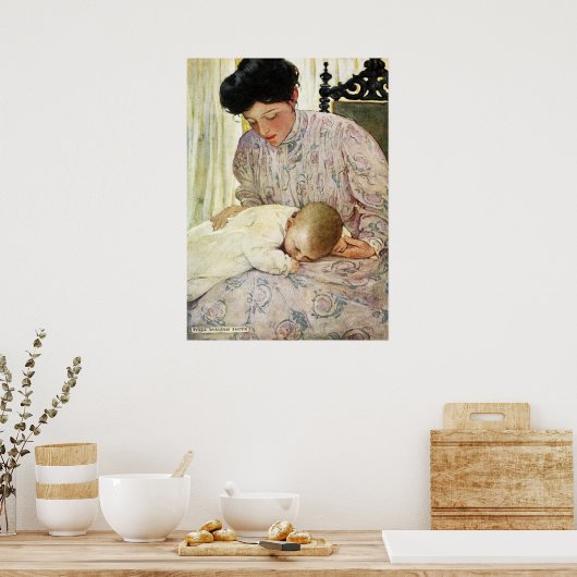 De Baby van Jessie Willcox Smith Poster (Keuken)