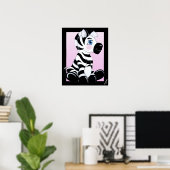 De Baby Zebra wordt gestript Poster (Thuiskantoor)