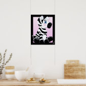 De Baby Zebra wordt gestript Poster (Keuken)