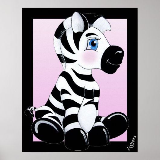 De Baby Zebra wordt gestript Poster (Voorkant)