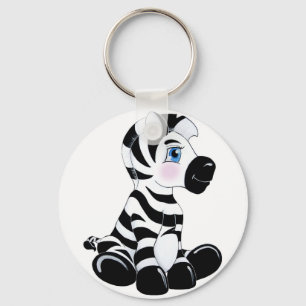 De Baby Zebra wordt gestript Sleutelhanger