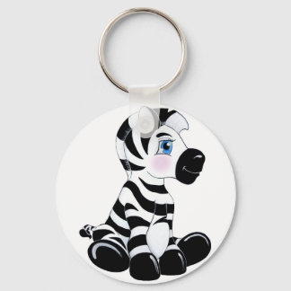 De Baby Zebra wordt gestript Sleutelhanger