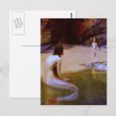 DE BABY (zeemeermin) ~ Briefkaart (Voorkant / Achterkant)