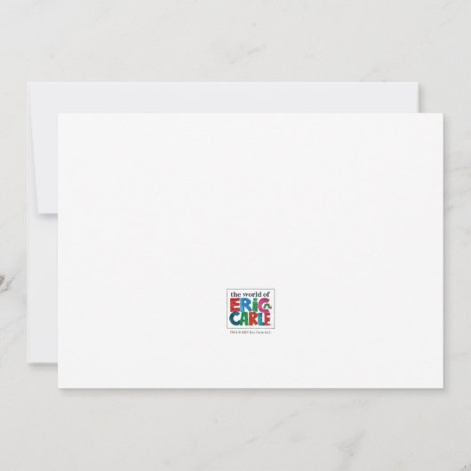 De babyborrel uitnodiging "De hongerige rups" (Achterkant)