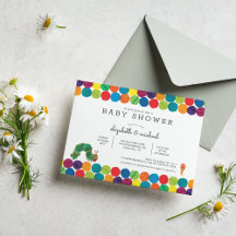 De babyborrel uitnodiging "De hongerige rups"