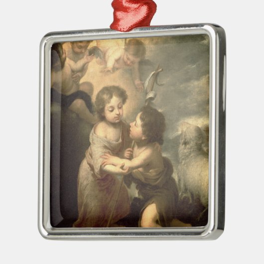 De baby's Christus en John de Baptist Metalen Ornament (Links)