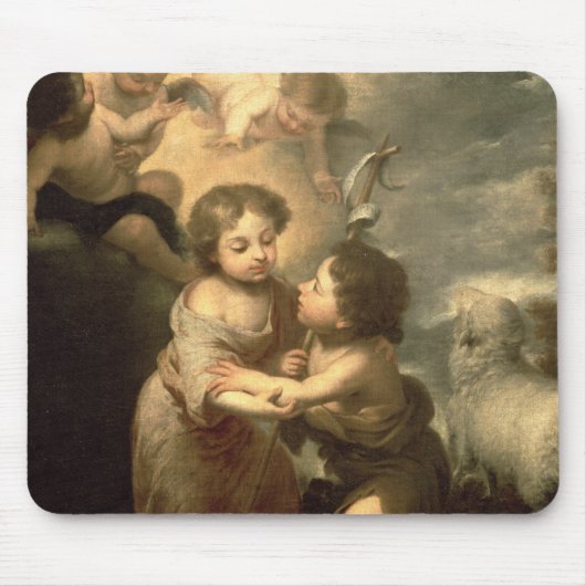 De baby's Christus en John de Baptist Muismat (Voorkant)