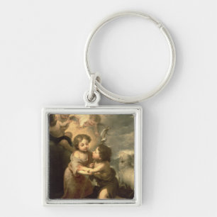 De baby's Christus en John de Baptist Sleutelhanger