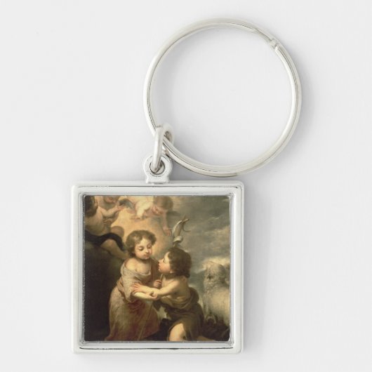 De baby's Christus en John de Baptist Sleutelhanger (Voorkant)