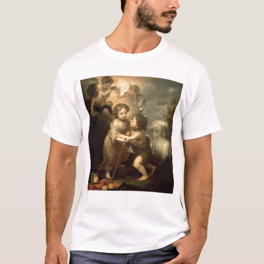 De baby's Christus en John de Baptist T-shirt (Voorkant)