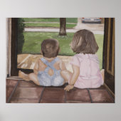 De baby's drukken poster (Voorkant)