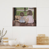 De baby's drukken poster (Keuken)