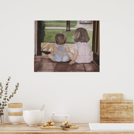 De baby's drukken poster (Keuken)