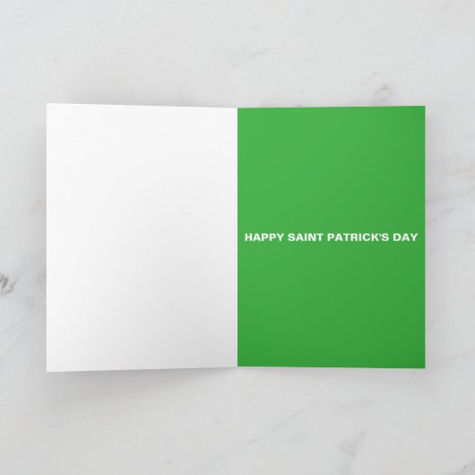 DE BABY'S EERSTE ST. PATRICK'S DAG KAART (Binnen)