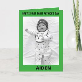 DE BABY'S EERSTE ST. PATRICK'S DAG KAART