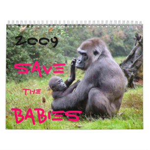 De baby's in het wild redden kalender