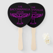 De Bacchanalia Affair-fans Handwaaier (Voorkant en achterkant)