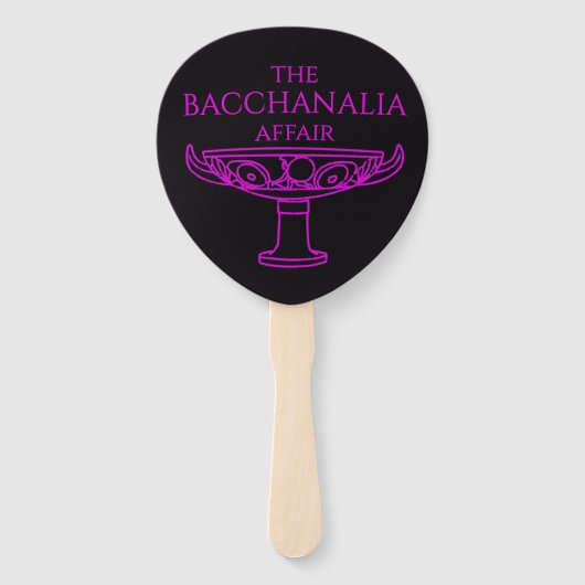 De Bacchanalia Affair-fans Handwaaier (Voorkant)