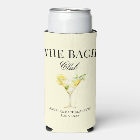 De Bach Citroen Cocktail Luxe Sociale Club Seltzer Blikjeskoeler (Seltzer Voorkant)