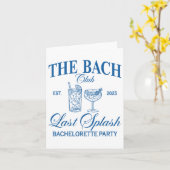 De Bach Club 2025 Laatste Splash Beach Bachelorett Kaart (Gele Bloem)
