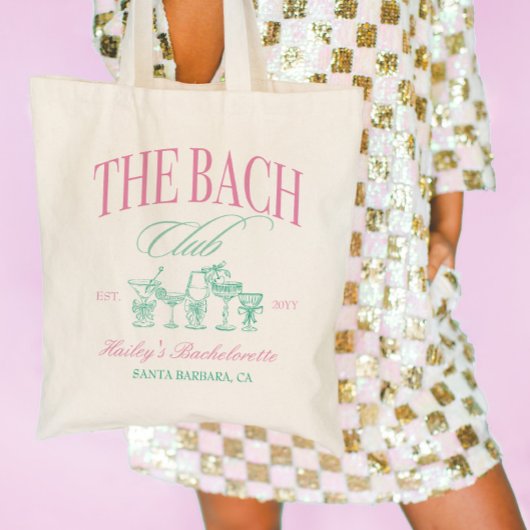 De Bach Club Bachelorette Party Tote Bag