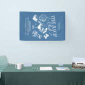 De Bach Club Beach bruiloft vrijgezellenfeest Spandoek (Beurs)